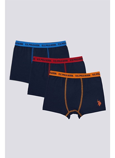 U.S. Polo Assn Erkek Çocuk 3 Lü Boxer