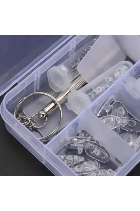 Optik Gözlük Tamir Kiti Gözlük Tamir Vidaları Alet Kutusu Gözlük Güneş Gözlüğü Vida Somunu Burun Pedi Çeşitler Seti Optik Gözlük Tamir Kiti Gözlük Tamir Vidaları Alet Kutusu Gözlük Güneş Gözlüğü Vida Somunu Burun Pedi Çeşitler Seti