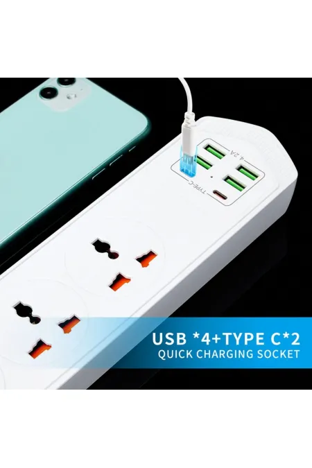 Yeni Nesil Termal Akım Korumalı Isıya Karşı Dayanıklı 10 Girişli 4+4 USB + 2 Type-C Çoklu Priz 2m Kablolu Anahtarlı Uzatma Akıllı Uzatmakablosu Siyah Yeni Nesil Termal Akım Korumalı Isıya Karşı Dayanıklı 10 Girişli 4+4 USB + 2 Type-C Çoklu Priz 2m Kablolu Anahtarlı Uzatma Akıllı Uzatmakablosu Siyah