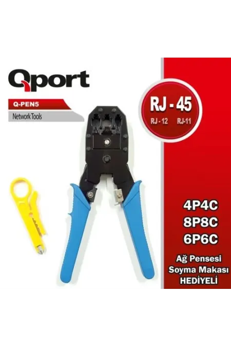 PENSE QPORT Q-PEN5 RJ11-RJ12-RJ45 (Sıyırma Aparatı İle Birlikte)