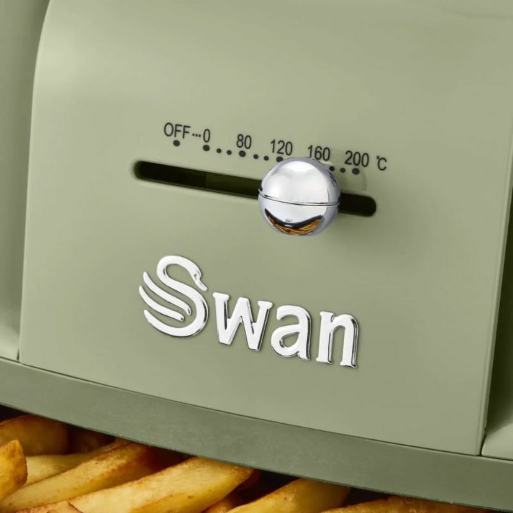 Swan SD10510GN Airfryer Retro Manual Air Fryer Yeşil