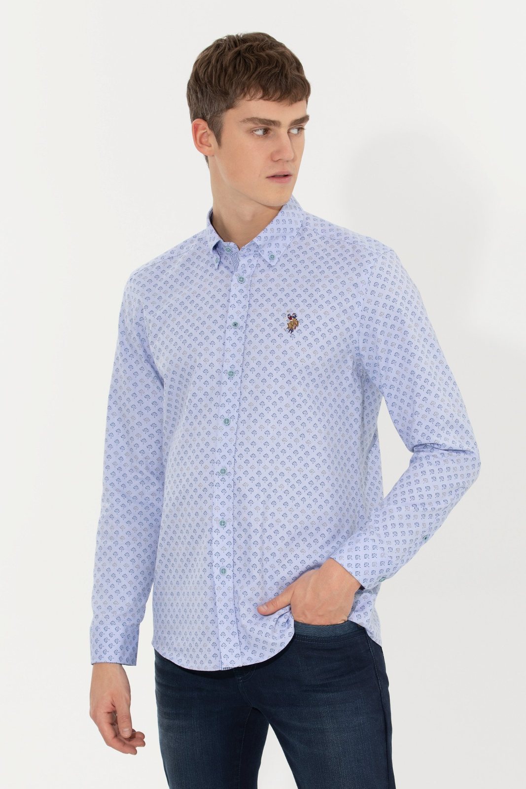 U.S. Polo Assn. Erkek Dokuma Gömlek